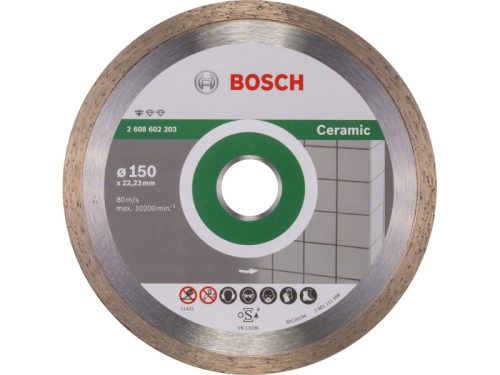 Gyémánt vágókorong 150 x 1,6 x 7 x 22,2 mm folyt. Standard for Ceramic