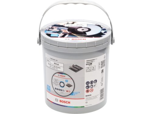 BOSCH Vágókorong fémre 125 x 1,0 x 22,2 mm Standard for Metal vödrös kiszerelés (100 db)