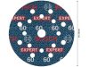 BOSCH EXPERT O780 Foil Tépőzáras csiszolótárcsa 125 mm / P60 kerámiaszemcsés (6 db)