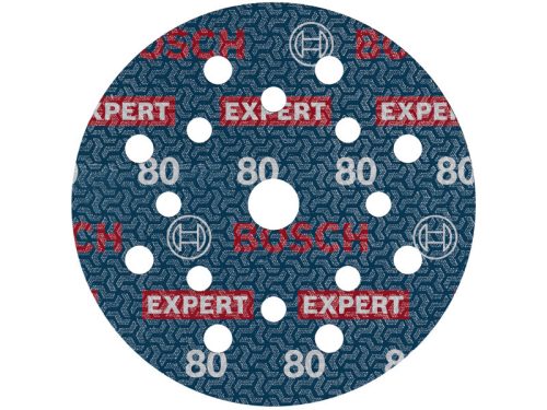 BOSCH EXPERT O780 Foil Tépőzáras csiszolótárcsa 125 mm / P80 kerámiaszemcsés (6 db)