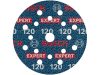 BOSCH EXPERT O780 Foil Tépőzáras csiszolótárcsa 125 mm / P120 kerámiaszemcsés (6 db)