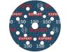BOSCH EXPERT O780 Foil Tépőzáras csiszolótárcsa 125 mm / P150 kerámiaszemcsés (6 db)