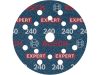 BOSCH EXPERT O780 Foil Tépőzáras csiszolótárcsa 125 mm / P240 kerámiaszemcsés (6 db)