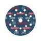 BOSCH EXPERT O780 Foil Tépőzáras csiszolótárcsa 125 mm / P240 kerámiaszemcsés (6 db)