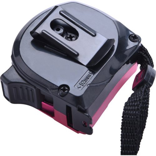 mérőszalag, gumírozott, 1 stoppos; rózsaszín, 3m×16mm, Extol Lady