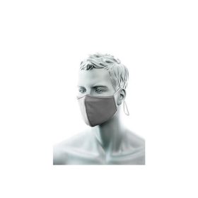   maszk, kétrétegű antimikrobiális orrnyereg borítással, 25db, heather szürke