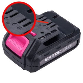   tartalék akku ÚJABB TÍPUSÚ 12V Li-ion, 402401 géphez és 402400D töltőhöz, 3 SARU; 1300mAh, töltési idő: 4,5óra