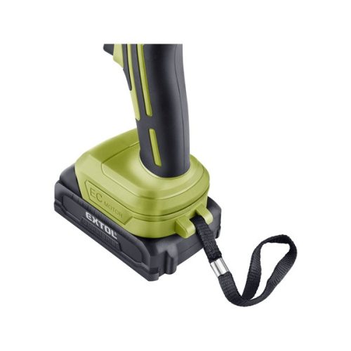 akkus fúrócsavarozó, Extol Craft, 20V, kefementes motor, kofferban; 2db 2000 mAh Li-ion akku + 1 db töltő