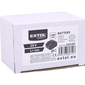 tartalék akku Extol Craft Li-ion 20 V, 4000 mA