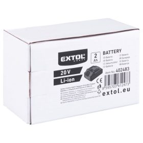 tartalék akku Extol Craft Li-ion 20 V, 2000 mA