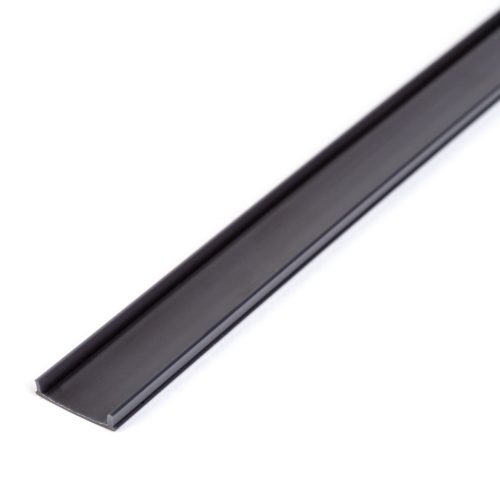 LED aluminium profil takaró búra - fekete - 1000 mm (41011A1-hez)