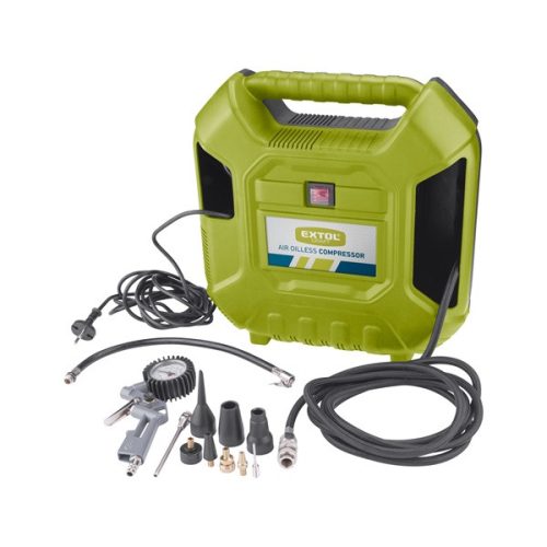 olajmentes légkompresszor, 1100W, 8 bar, beszívott levegő: 180l/min