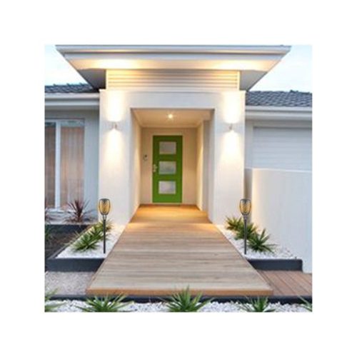 éjszakai, kerti LED lámpa, lángoló fáklya hatás, 1W; 35 Lm, napelem+szenzor, Ni-Mh akku, 800mAh, kerti, leszúrható, 79cm