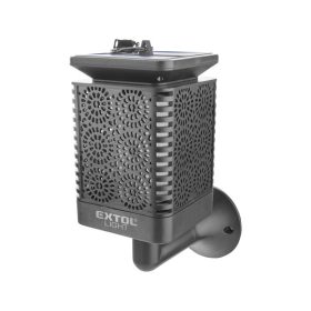   éjszakai, kerti LED lámpa, láng hatású, napelem+szenzor, Ni-Mh akku, 600mAh, leszúrható+falra szerelhető, 66cm, IP44