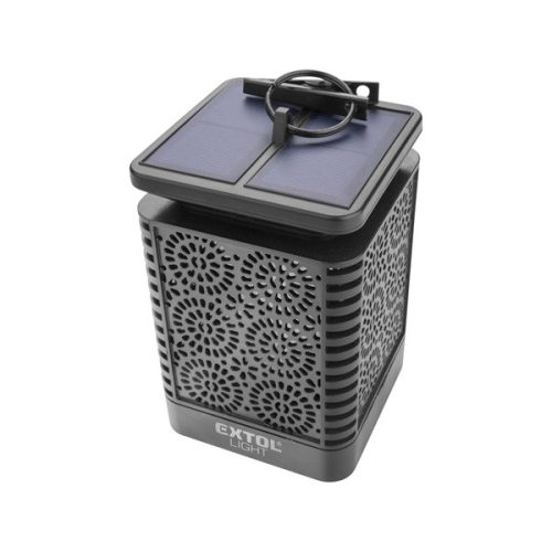 éjszakai, kerti LED lámpa, láng hatású, napelem+szenzor, Ni-Mh akku, 600mAh, leszúrható+falra szerelhető, 66cm, IP44