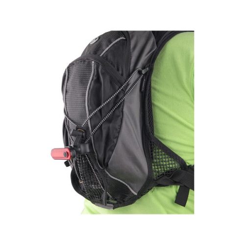 LED lámpa, kerékpáros, hátsó piros LED; 30 Lm, ABS ház, USB újratölthető beépített Li-polimer akku, 220 mAh