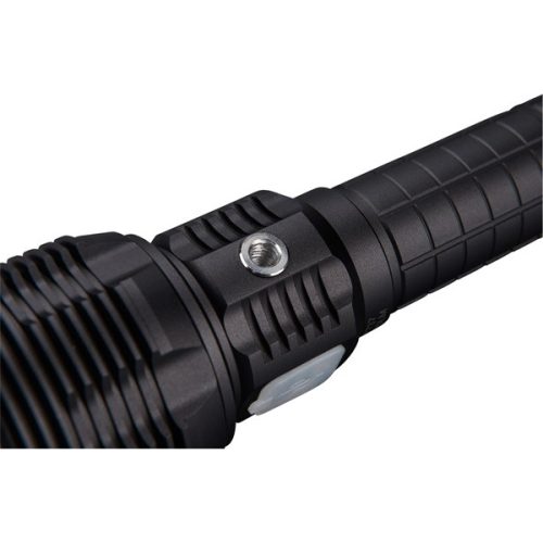 LED lámpa, 60 W COB LED; 8000 Lm, ALU ház, zoom, USB újratölthető Li-ion akkus, 5000 mAh, Power Bank funkció