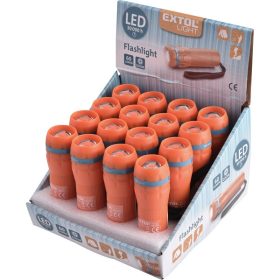   LED lámpa, CREE XPE, 60Lm, 1 funkció; (teljes fényerő), műanyag ház, elem nélkül