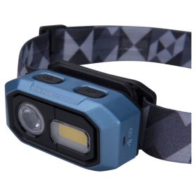   LED fejlámpa, Osram+COB, 480 Lumen; IR szenzor, tölthető akkuval, 4 funkció, cseppálló: IPX4