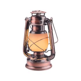   LED viharlámpa ("petróleum" lámpa), dekorációs, fehér+láng hatású sárga fényű, elem nélkül