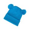 sapka, gyerek, kék, kötött, kivehető LED homloklámpával, 4×25 Lumen; USB tölthető Li-ion, 3funkció (100%-75%-50%)