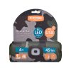 sapka, terepszínű, kötött, kivehető LED homloklámpával, 4×45 Lumen; USB tölthető Li-ion, 3funkció (100%-75%-50%)