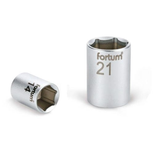 dugófej, 1/2", 14mm, 61CrV5, mattkróm,  38mm hosszú FORTUM