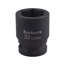  gépi (impakt) dugófej 3/4", 30mm, L 54 mm, feketített, FORTUM