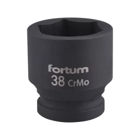   gépi (impakt) dugófej 3/4", 38mm, L 57 mm, feketített, FORTUM