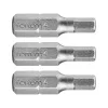 behajtóhegy HEX, 3 db, S2 acél; H 4×25mm, bliszteren