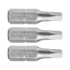 behajtóhegy négyszög, 3 db, S2 acél; SQ 2×25mm, bliszteren