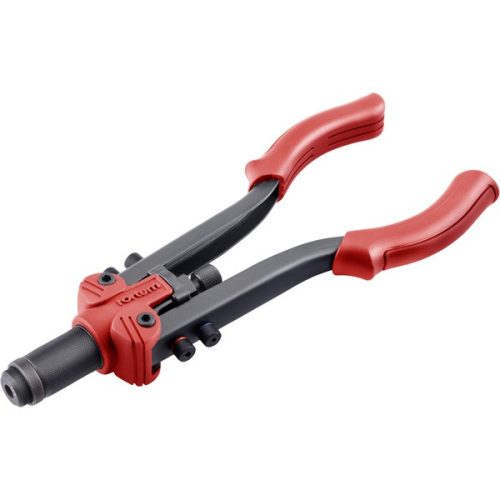 szegecsanya-, szegecscsavar- és popszegecshúzó fogó, 3az1ben, kétkaros; 325mm, CrVMo fej, FORTUM