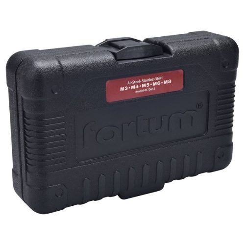 adapter klt. fúrógéphez, POP-NUT szegecsanyákhoz, 6 db, M3-M4-M5-M6-M8; 1/4" hatszög befogás,  FORTUM