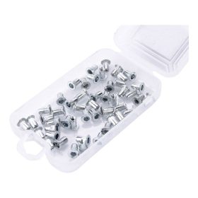   szegecsanya klt. 50 db, M3, POP-NUT, horganyzott acél, kerek, nyitott, lapos peremű, rovátkolt FORTUM