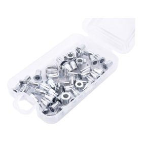   szegecsanya klt. 50 db, M4, POP-NUT, horganyzott acél, kerek, nyitott, lapos peremű, rovátkolt FORTUM