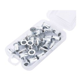   szegecsanya klt. 30 db, M6, POP-NUT, horganyzott acél, kerek, nyitott, lapos peremű, rovátkolt FORTUM