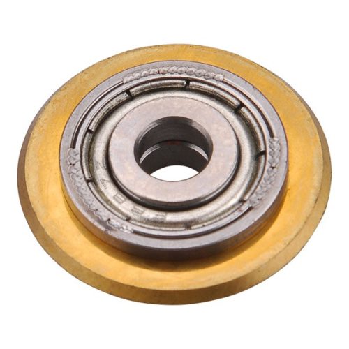 vágókerék a 4770816, 4770817, 4770818, 4770819 csempevágókhoz, titánium volfrám karbid, 22×6×5mm, csapágyas