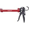 kinyomópisztoly; fém, 225mm, 360°-ban körbeforgatható acél bölcső tubustartóval, állítható lökethossz+túlfolyás gátló