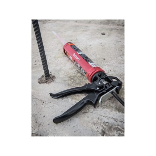 kinyomópisztoly; fém, 225mm, 360°-ban körbeforgatható acél bölcső tubustartóval, állítható lökethossz+túlfolyás gátló