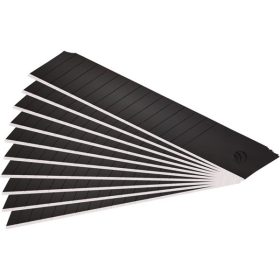   pótpenge 10 db, fekete, tripla vágóéllel; 18×100×0,7mm, SK2 acél, HRC > 67,  lézeres élezés