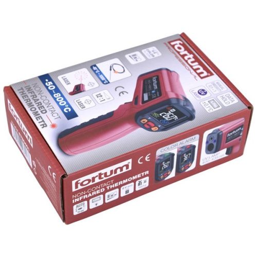 infravörös, digitális hőmérő, -40°C~ +800°C, LCD kijelző, nem lázmérő