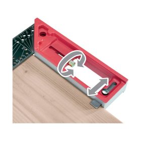   asztalos L-derékszög, 300 mm, ALU/Inox, lézer gravírozott, mm beosztás,