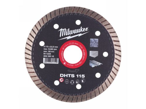 MILWAUKEE Gyémánt vágókorong 115 x 1,2 x 10 x 22,2 mm turbo