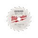 MILWAUKEE Fűrésztárcsa fához 140 x 20 x 1,6 mm / 18T ATB