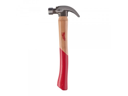 MILWAUKEE Ácskalapács ívelt 450 g mágneses, Hickory nyéllel