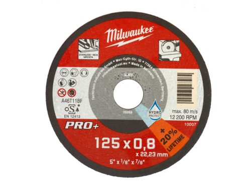 MILWAUKEE Vágókorong fémre 125 x 0,8 x 22,2 mm egyenes SCS 42