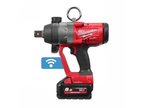 MILWAUKEE Akkus ütvecsavarozó M18 ONEFHIWF1-802 x 1" (2 x 8,0 Ah akku + töltő)