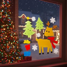 Zselés ablakdekor - karácsonyi