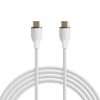 Adatkábel - Type-C / Type-C - fehér - 1 m - 3 A - 60 W