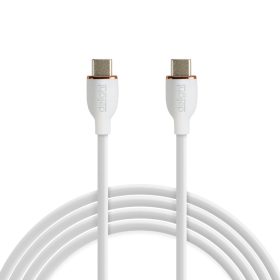 Adatkábel - Type-C / Type-C - fehér - 1 m - 3 A - 60 W